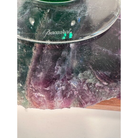 Baccarat Aquarelay Green Crystal Vase (8 OZ) - Picture 4 of 4